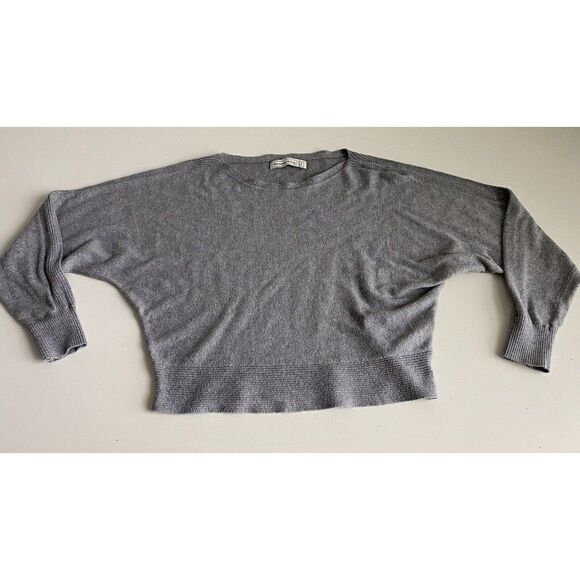 Abercrombie & Fitch Grey Ribbed Sweater Size XS Women’s Long Sleeve Boat Neck - Picture 1 of 8